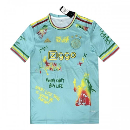 Nogometni Dresovi Ajax x Bob Marley 2024-25 Plava Nogometni Dresovi Ajax x Bob Marley 2024-25 Plava